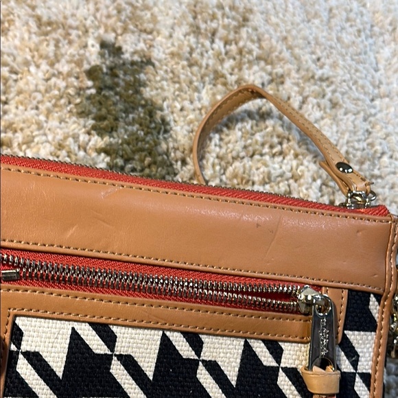 Spartina Daufuskie Island Houndstooth Wristlet GUC Wonderful Condition - Picture 9 of 16